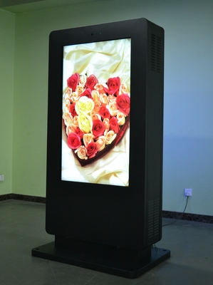 55 Inch Outdoor Digital Signage Totem , IP65 Double Sides LCD Display For Advertising