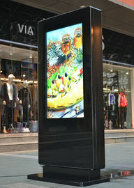 2500 nits High Brightness 55 inch Double Sided Outdoor Digital Totem , 2K/4K Resolution