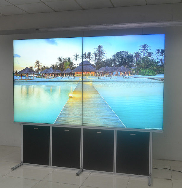 Multi Input Narrow Bezel LCD Video Wall , 2x2 Video Wall 55 Inch Built In Controller