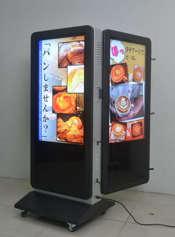 Floor Stand IP65 Waterproof 49 inch Double Sided LCD Digital Signage